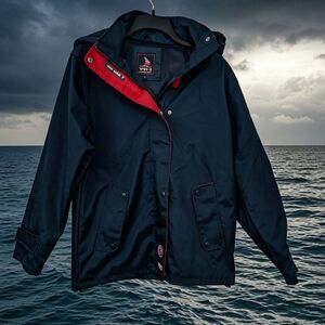 Win's Nautic Wear Jacket French Sailing Company W Medium Dark Navy Boat Coat